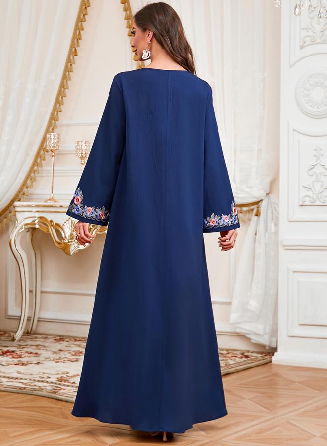 Take Two Women Embroidered Faux Pearl Jalabiya - Image 2